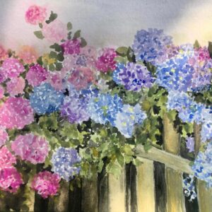 Blumenkarte Hortensien