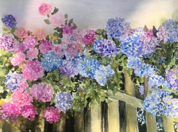 Blumenkarte Hortensien